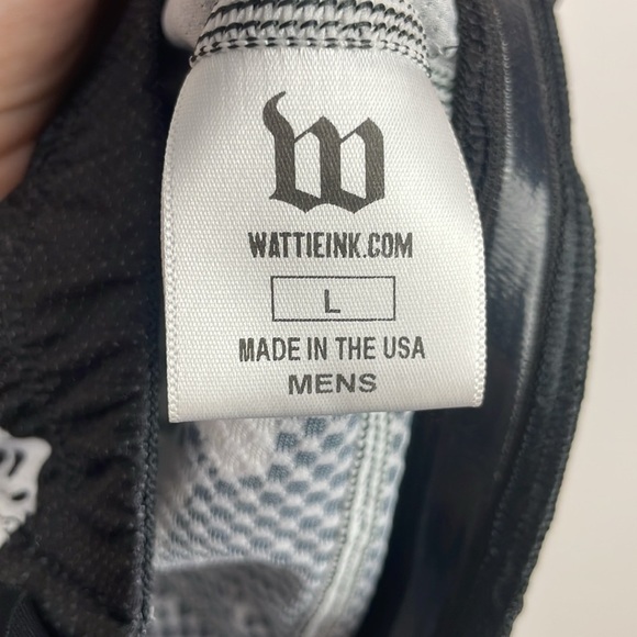 WATTIE INK Men’s Cycling Shirt Jersey SZ Large Made in USA American Flag - Picture 9 of 10